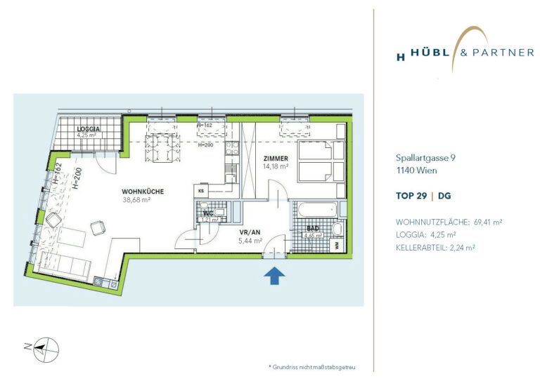 Grundrissplan_Spallartgasse9_Top29
