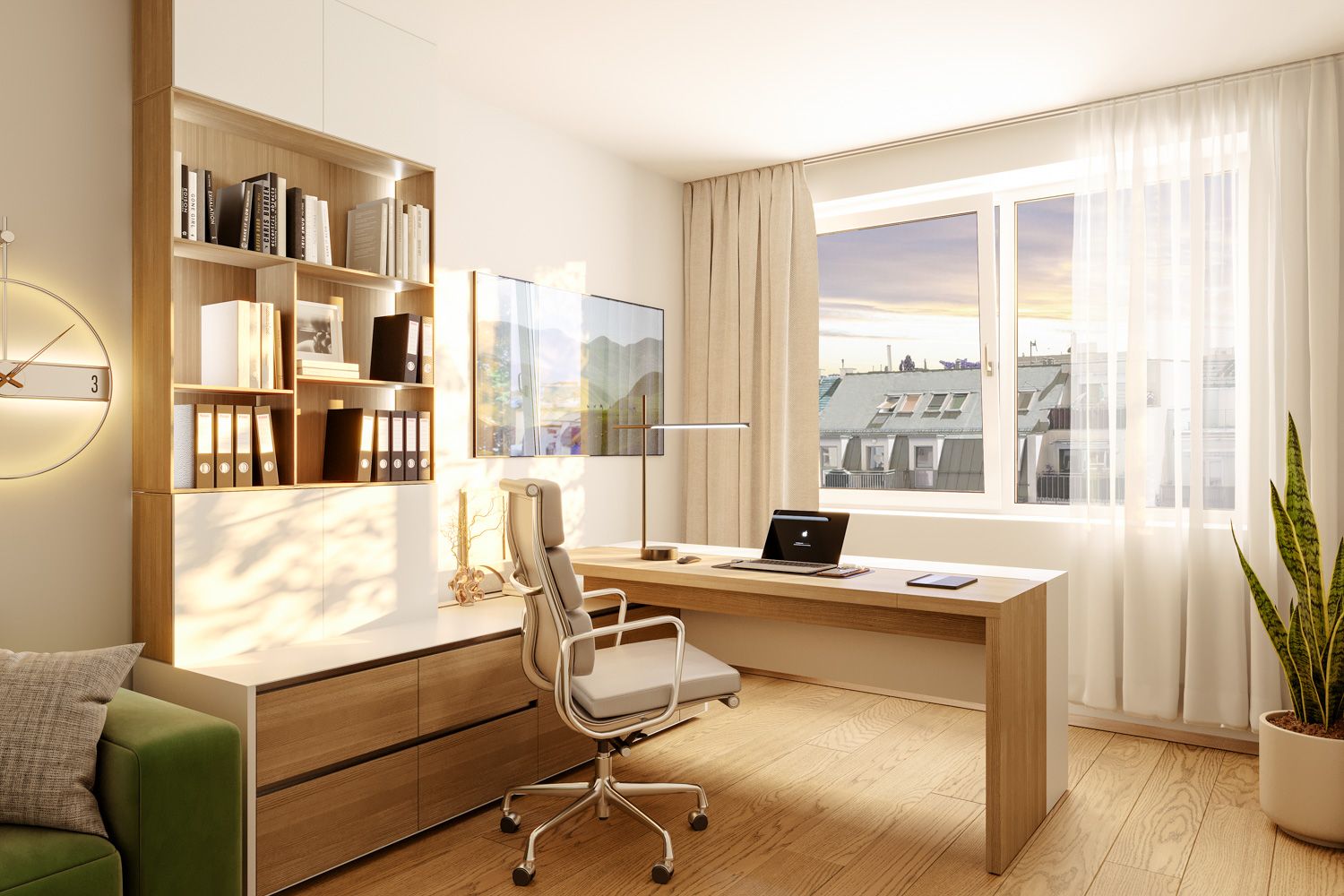 Neubauprojekte LIVE21 in 1210 Wien Floridsdorf nahe Donauinsel und Marchfeldkanal wohnen - Homeoffice