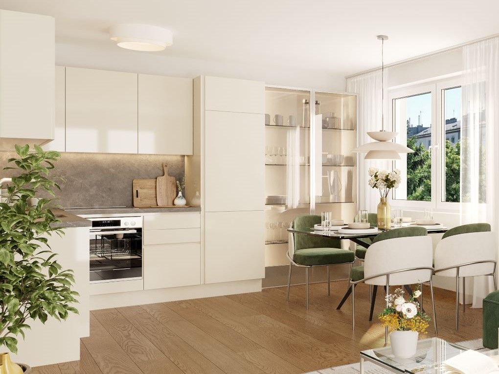 Neubauprojekte LIVE21 in 1210 Wien Floridsdorf nahe Donauinsel und Marchfeldkanal wohnen - Küche Anleger