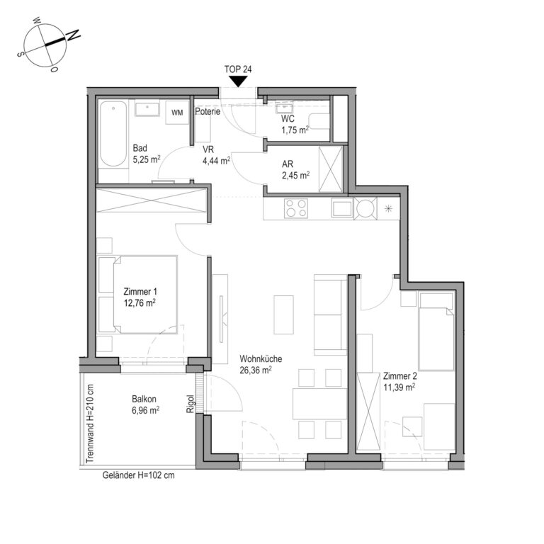 AmRain_Grundriss_Stiege08_Top_24