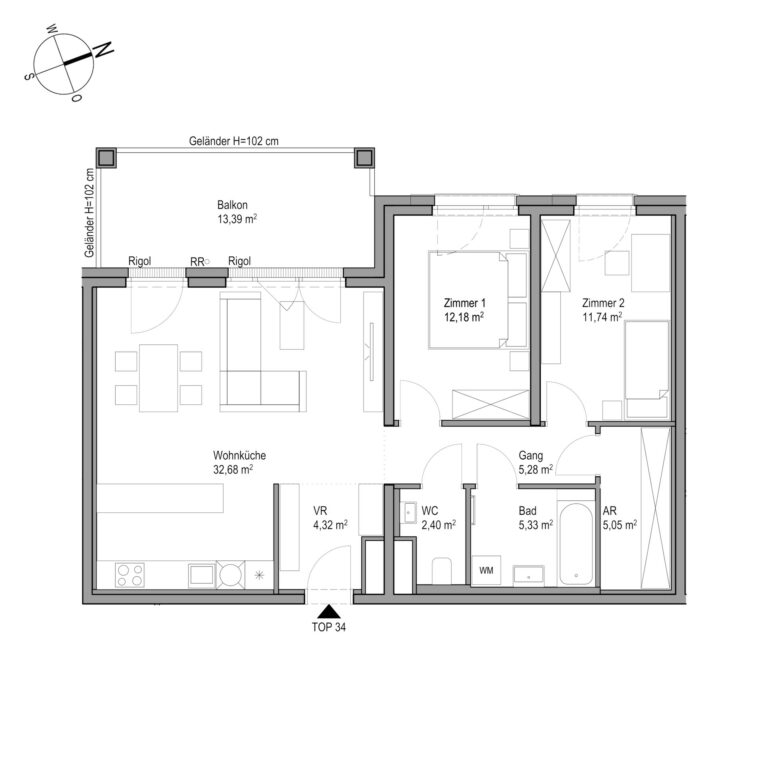 AmRain_Grundriss_Stiege08_Top_34