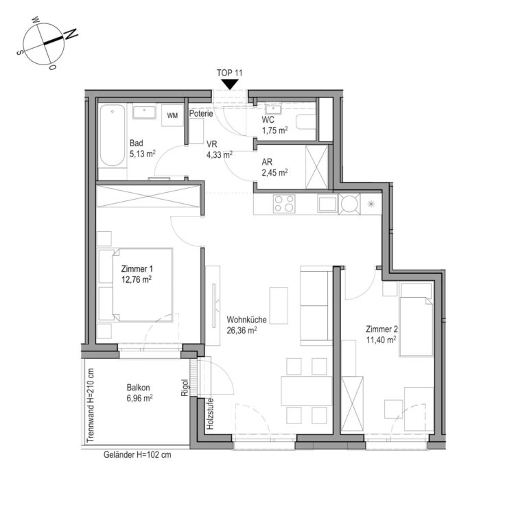 AmRain_Grundriss_Stiege09_Top11