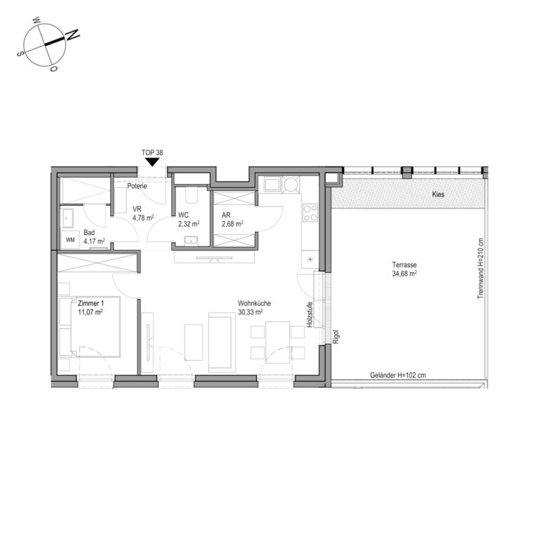 AmRain_Grundriss_Stiege08_Top_38
